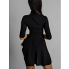 48639 3 cerne elegantni saty ground s trictvrtecnim rukavem