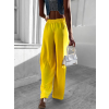 46704 6 zlute elegantni kalhoty coral s rozsirenymi nohavicemi