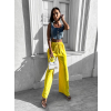 46704 9 zlute elegantni kalhoty coral s rozsirenymi nohavicemi