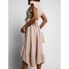 47742 bezove elegantni saty maverick s volanky