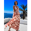 48915 1 hnede vzorovane saty choco s variabilnim zavazovanim