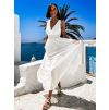 48927 3 bile elegantni dlouhe saty cassia