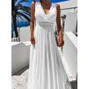 48927 5 bile elegantni dlouhe saty cassia