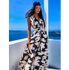 48981 6 cerne vzorovane saty choco s variabilnim zavazovanim