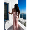 49707 8 svetle ruzove dlouhe leskle saty karrin