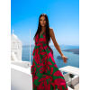 49059 1 ruzove vzorovane saty choco s variabilnim zavazovanim