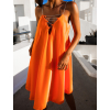49992 4 oranzove elegantni saty miller se trpytivymi raminky