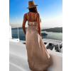 50061 5 kremove leskle elegantni saty yasmine s rozparkem