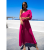 49557 2 tmave ruzove dlouhe elegantni saty navel na jedno rameno