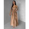 50145 3 hnede leskle elegantni saty yasmine s rozparkem