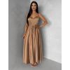 50145 4 hnede leskle elegantni saty yasmine s rozparkem
