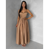 50145 4 hnede leskle elegantni saty yasmine s rozparkem