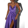 50316 12 fialove leskle elegantni saty yasmine s rozparkem