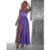50316 7 fialove leskle elegantni saty yasmine s rozparkem