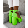 Zelené topánky na vysokom podpätku LOUISE
