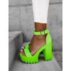 Zelené topánky na vysokom podpätku LOUISE