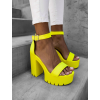 Žlté topánky na vysokom podpätku LOUISE
