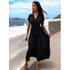 50664 cerne delsi elegantni saty feyling se zavazovanim