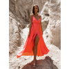 51186 1 lososove leskle elegantni saty gorgeous