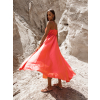 51186 4 lososove leskle elegantni saty gorgeous