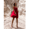 51456 3 bordo elegantni saty mariko s volanky
