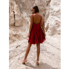 51456 5 bordo elegantni saty mariko s volanky