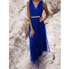50643 5 kralovsky modre dlouhe elegantni saty weep se strasovym opaskem