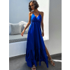 Kráľovsky modré elegantné šaty MADDOX s volánikmi