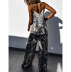 52587 3 modry elegantni dvoudilny komplet petley se vzory