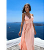 Svetlo ružové elegantné šaty MAKANY