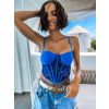 51741 1 modry elegantni krajkovy crop top femina