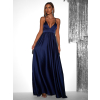 Tmavomodré elegantné šaty MAKANY
