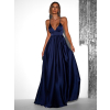 Tmavomodré elegantné šaty MAKANY