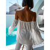 53664 3 bila elegantni halenka breeze na ramena