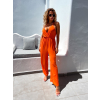 53775 3 oranzovy elegantni overal tisy s kapsami