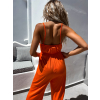53775 4 oranzovy elegantni overal tisy s kapsami