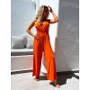 53775 5 oranzovy elegantni overal tisy s kapsami