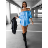 51612 2 svetle modry elegantni overal hestia s volanky