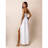 54078 1 bile elegantni saty patilla s rozparkem
