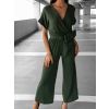 54138 2 khaki elegantni overal addisy s kapsickou