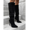 Čierne vysoké čižmy YARYE