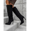 Čierne vysoké čižmy YARYE