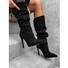 Čierne vysoké čižmy YARYE