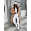 54687 10 svetle hneda dlouha prosivana bunda walnut s kapsami
