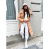 54687 3 svetle hneda dlouha prosivana bunda walnut s kapsami