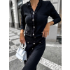 54591 8 cerny elegantni dvoudilny komplet tashie s knofliky