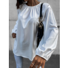 55485 3 bila elegantni halenka moonset s dlouhym rukavem