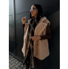 56418 3 bezova teddy vesta corie s knofliky