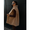 56418 5 bezova teddy vesta corie s knofliky