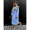 56433 1 svetle modry elegantni kabat walles s kapuci